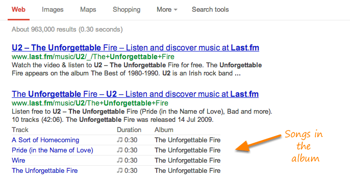 extrait enrichi google music