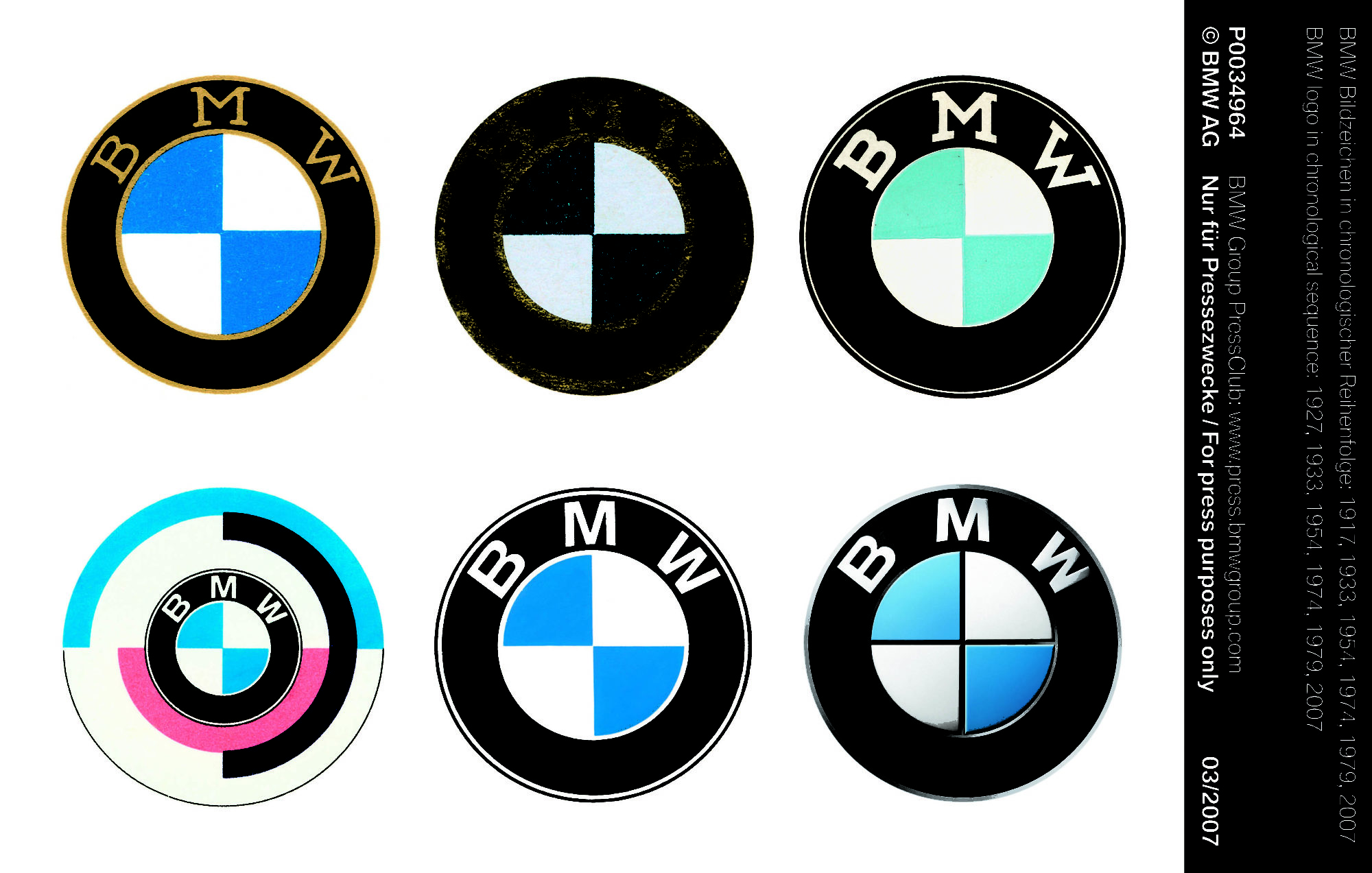 L'évolution du logo BMW dans le temps