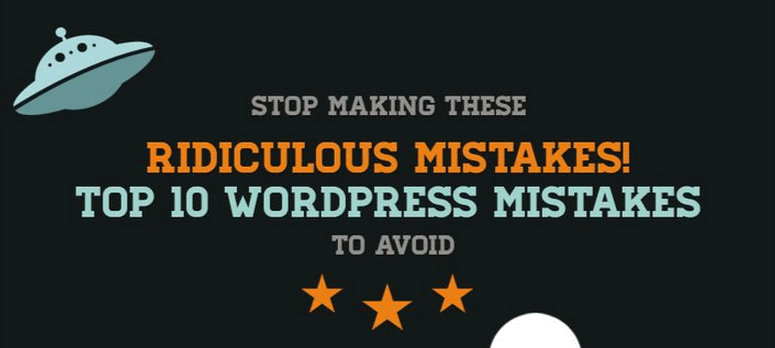 LEs erreurs pour un site web sur WordPress