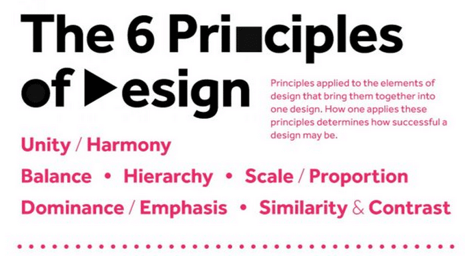 Principes de design en infographie